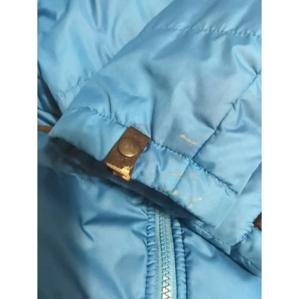 The North Face Puffer Jacket Mens S gorpcore blue lightweight spring blue hiking